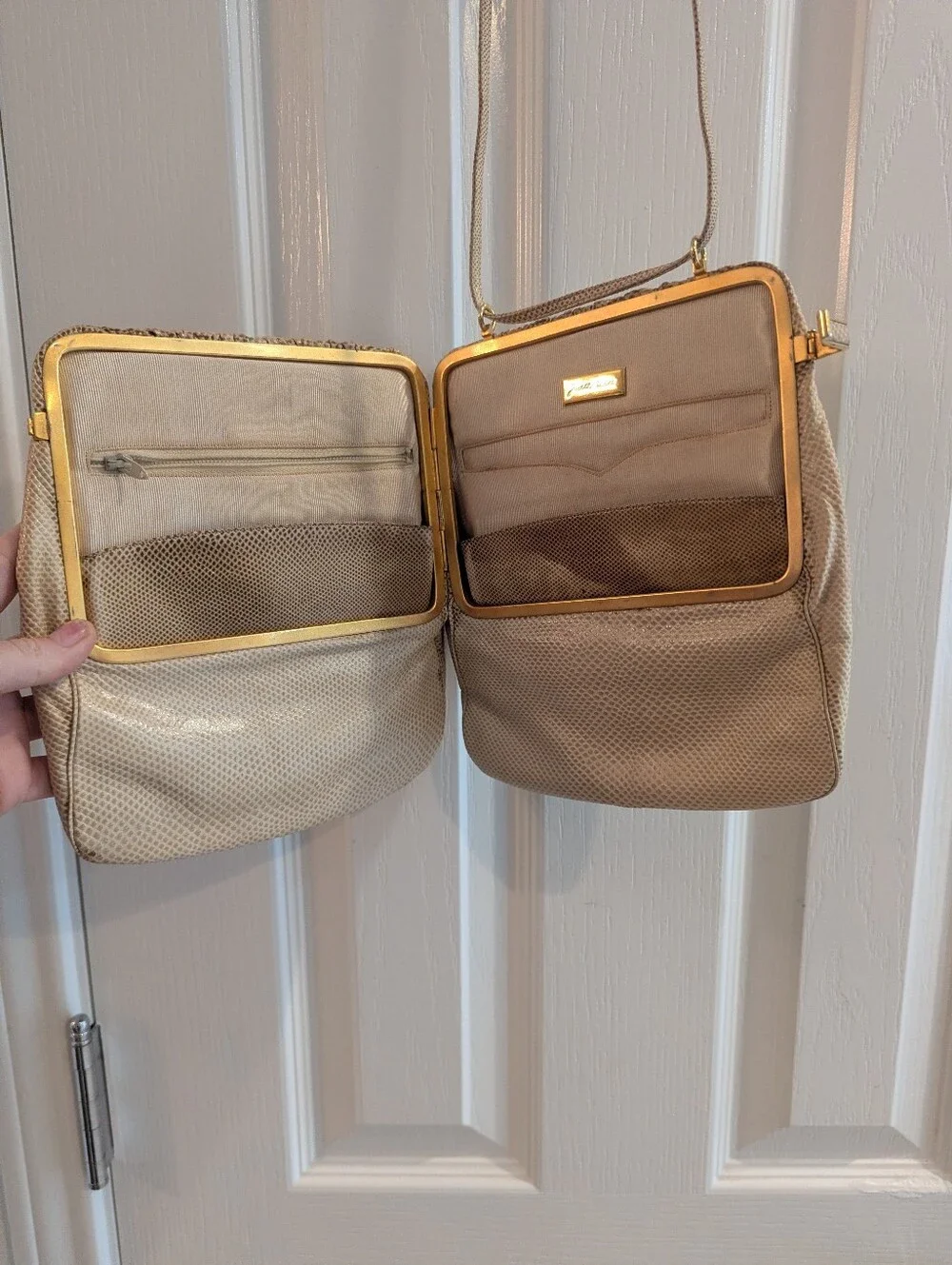 Vintage Judith Leiber Snakeskin Leather Bag